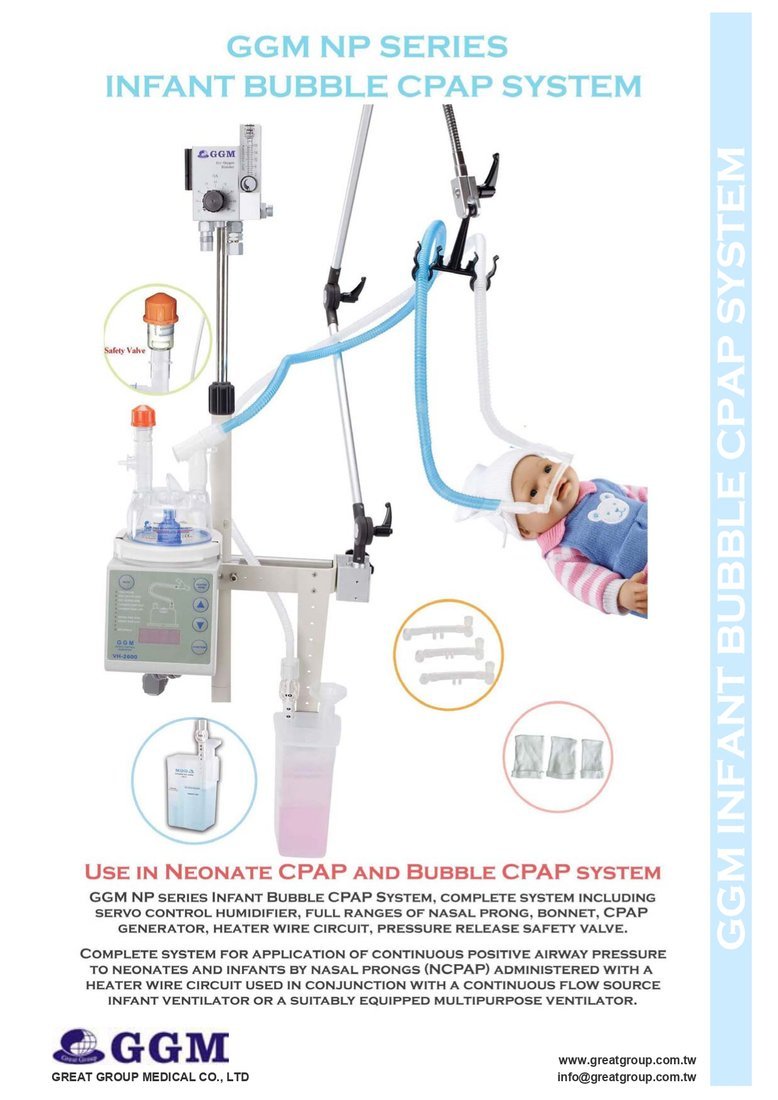GGM Infant Bubble CPAP System